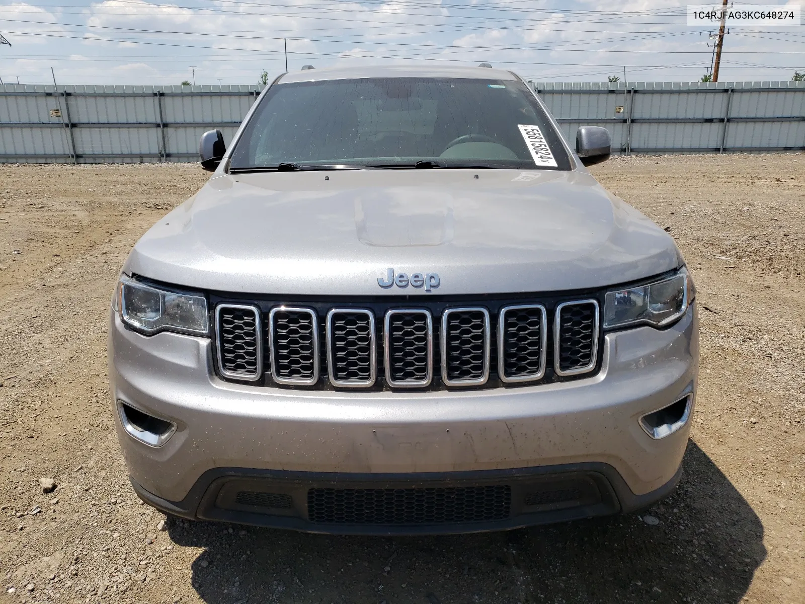 2019 Jeep Grand Cherokee Laredo VIN: 1C4RJFAG3KC648274 Lot: 55815824