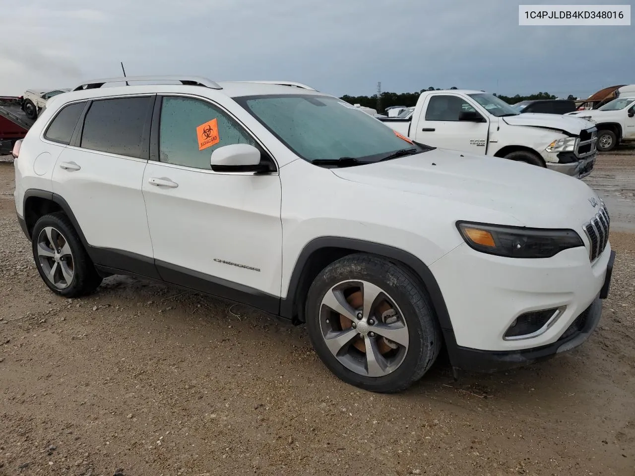 2019 Jeep Cherokee Limited VIN: 1C4PJLDB4KD348016 Lot: 56074194