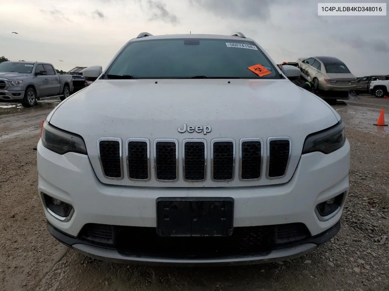 1C4PJLDB4KD348016 2019 Jeep Cherokee Limited