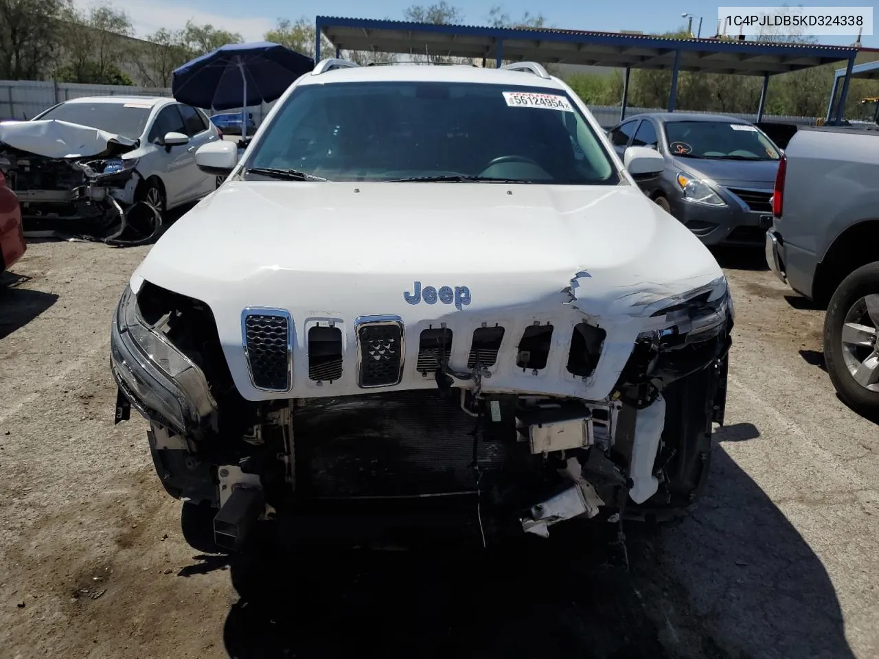 2019 Jeep Cherokee Limited VIN: 1C4PJLDB5KD324338 Lot: 56124954