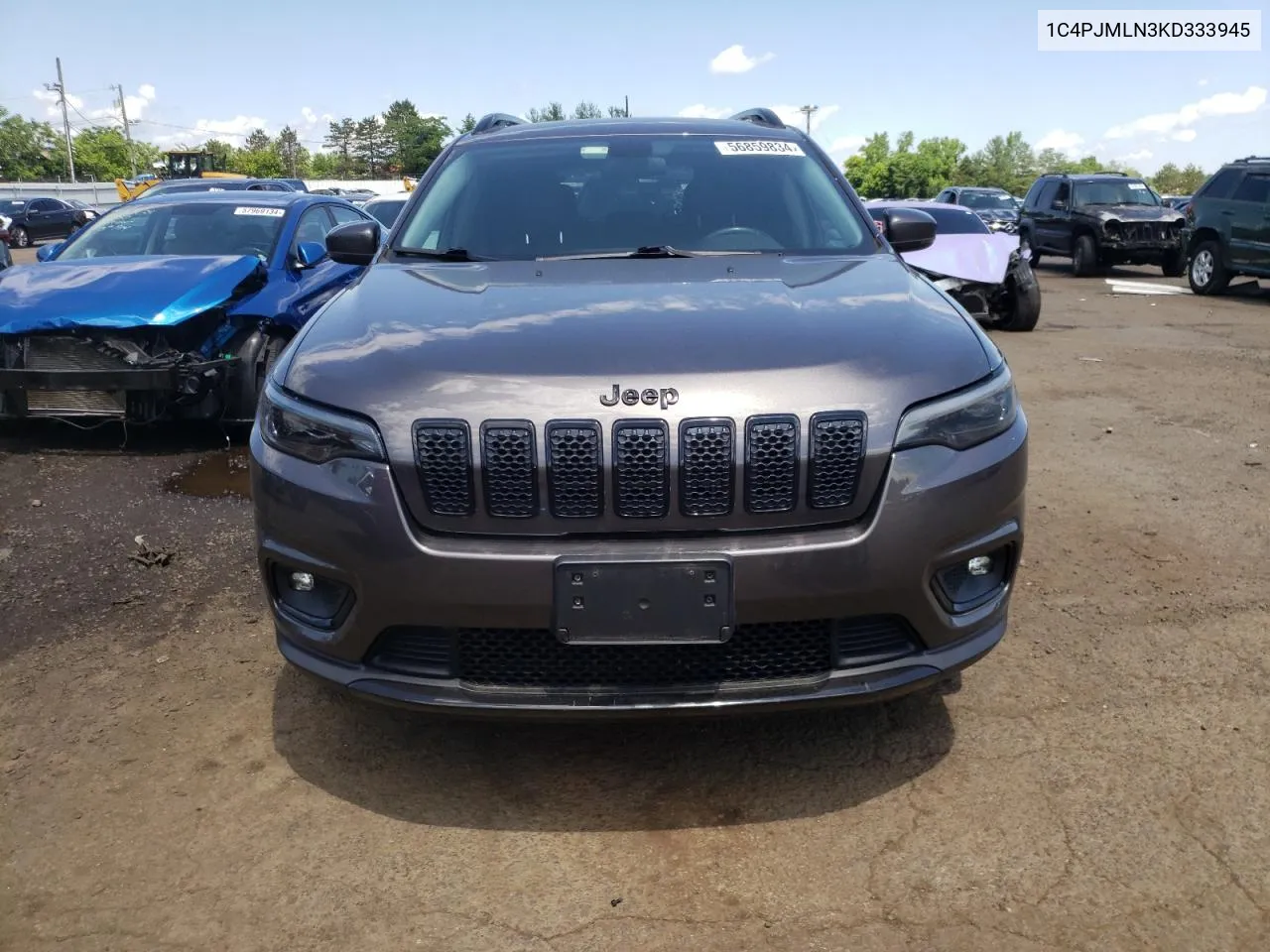 2019 Jeep Cherokee Latitude Plus VIN: 1C4PJMLN3KD333945 Lot: 56859834