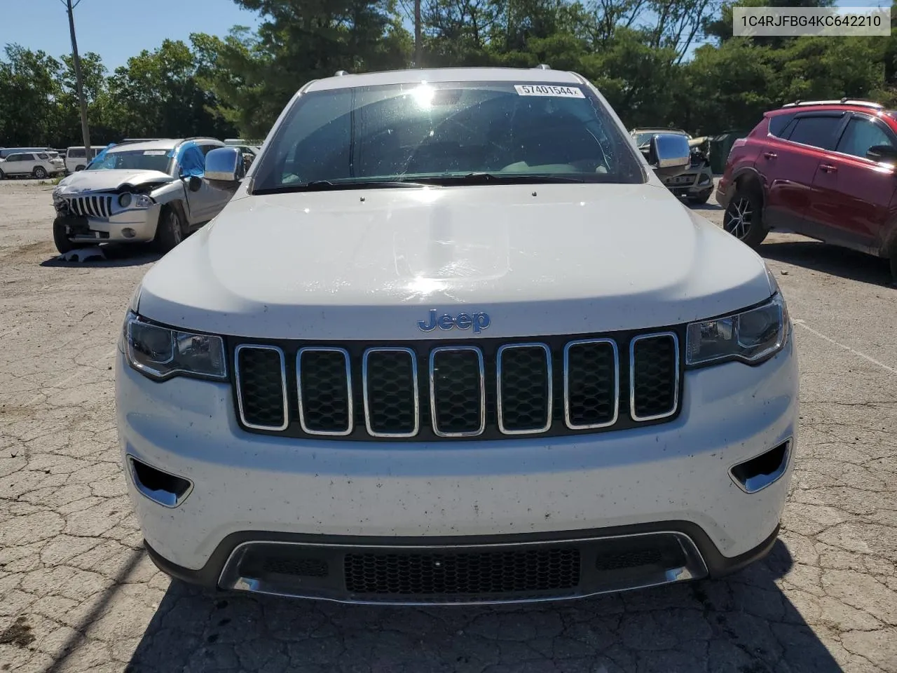 2019 Jeep Grand Cherokee Limited VIN: 1C4RJFBG4KC642210 Lot: 57401544