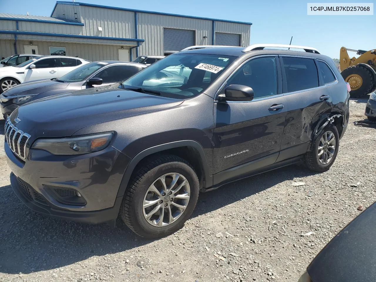 2019 Jeep Cherokee Latitude Plus VIN: 1C4PJMLB7KD257068 Lot: 57466974