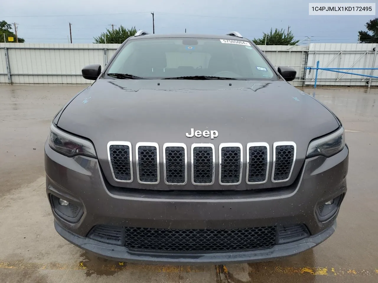 2019 Jeep Cherokee Latitude Plus VIN: 1C4PJMLX1KD172495 Lot: 57505004