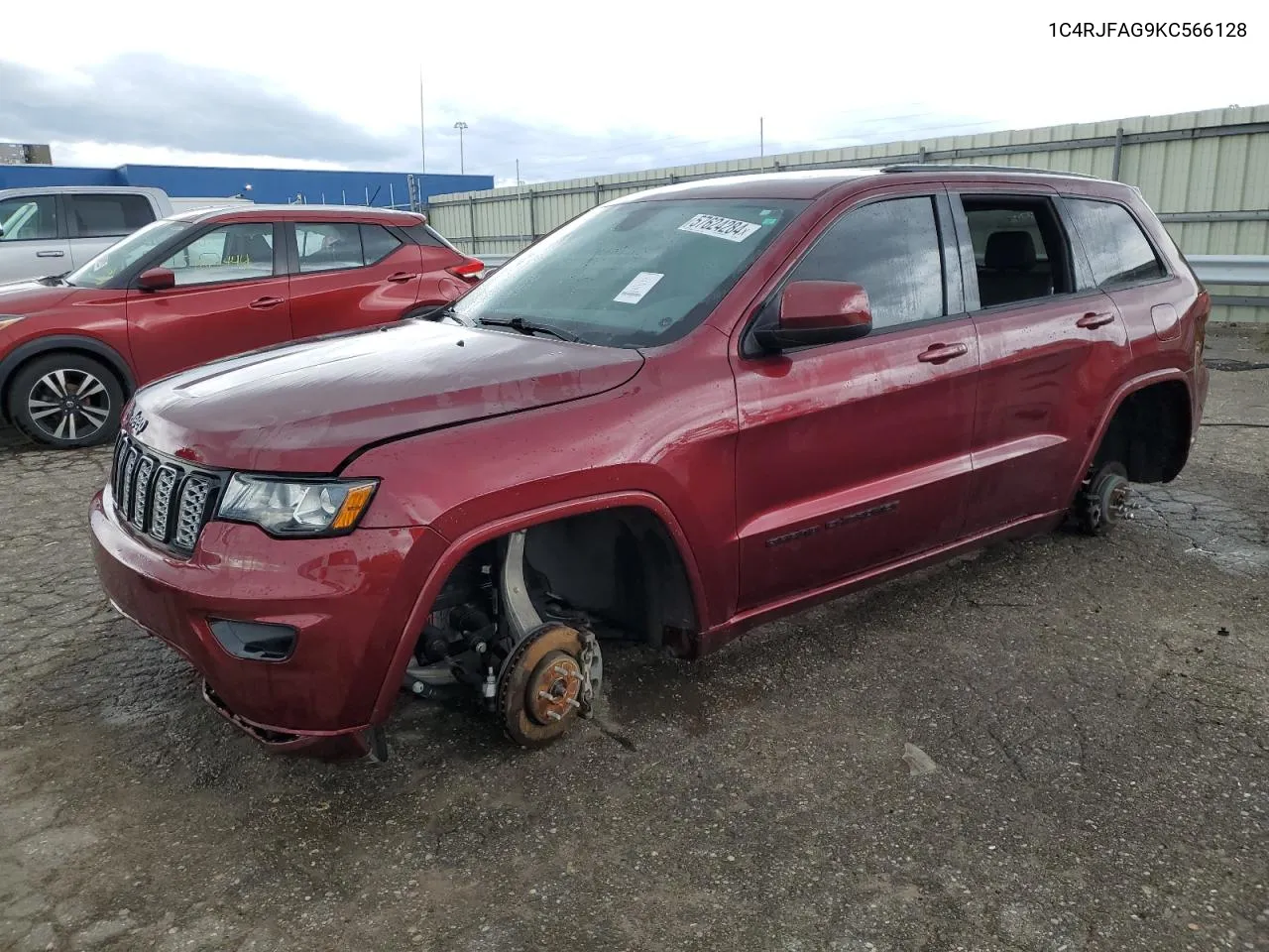 2019 Jeep Grand Cherokee Laredo VIN: 1C4RJFAG9KC566128 Lot: 57624284