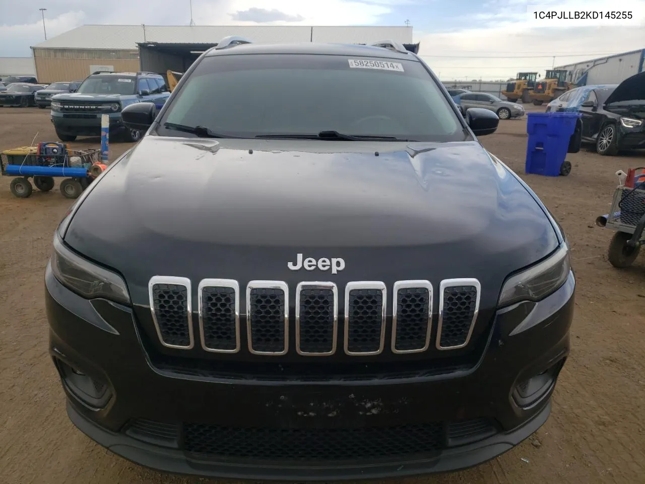 2019 Jeep Cherokee Latitude Plus VIN: 1C4PJLLB2KD145255 Lot: 58250514