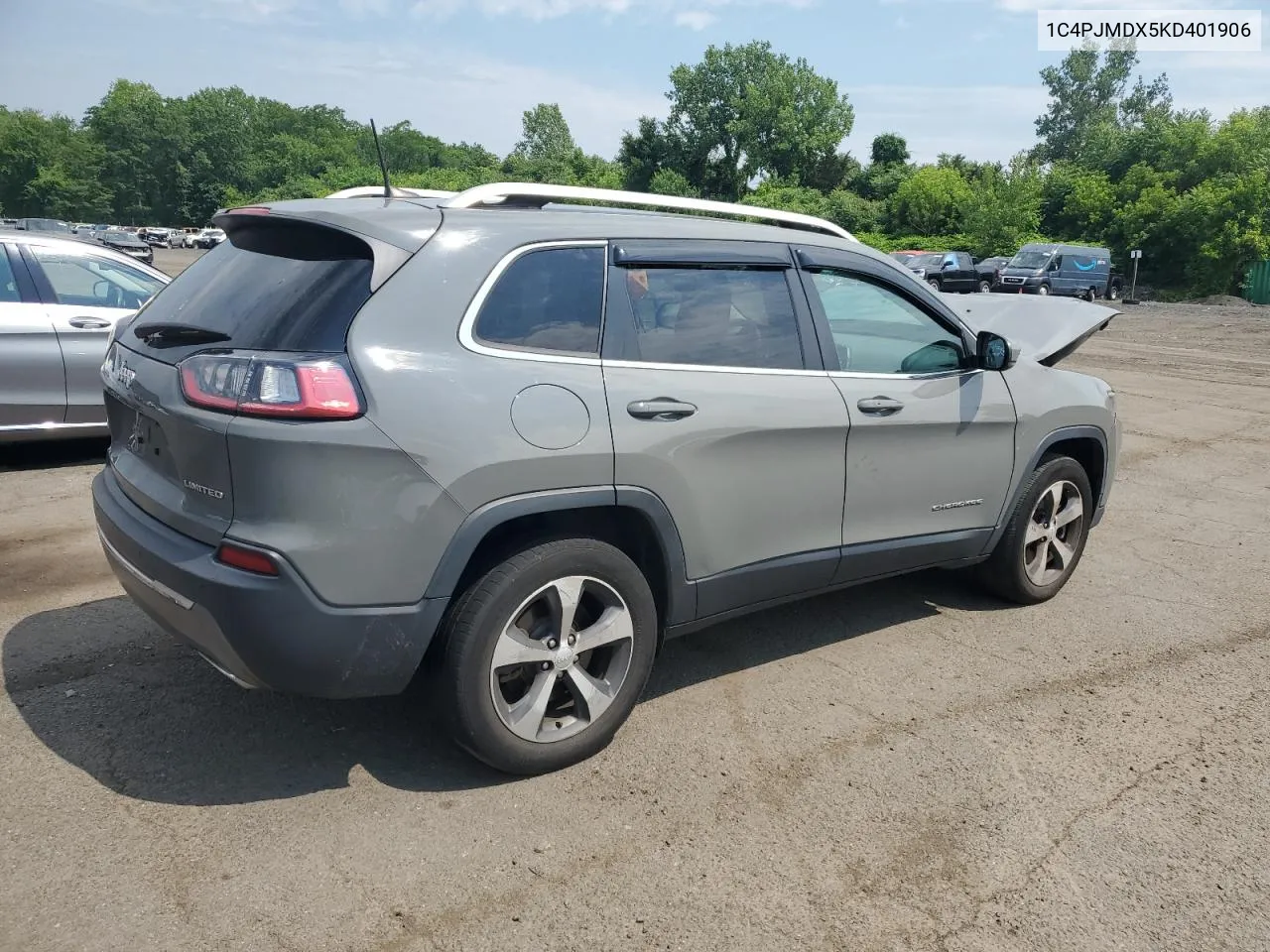 2019 Jeep Cherokee Limited VIN: 1C4PJMDX5KD401906 Lot: 58433924