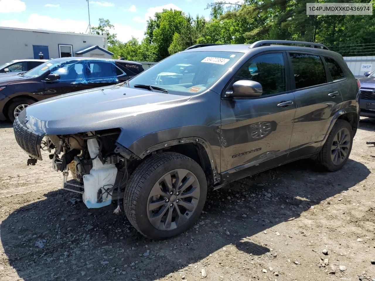 2019 Jeep Cherokee Limited VIN: 1C4PJMDXXKD436974 Lot: 58472384