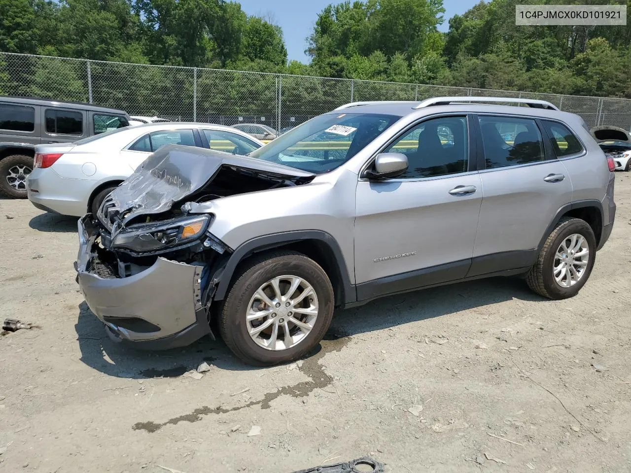 2019 Jeep Cherokee Latitude VIN: 1C4PJMCX0KD101921 Lot: 58477114