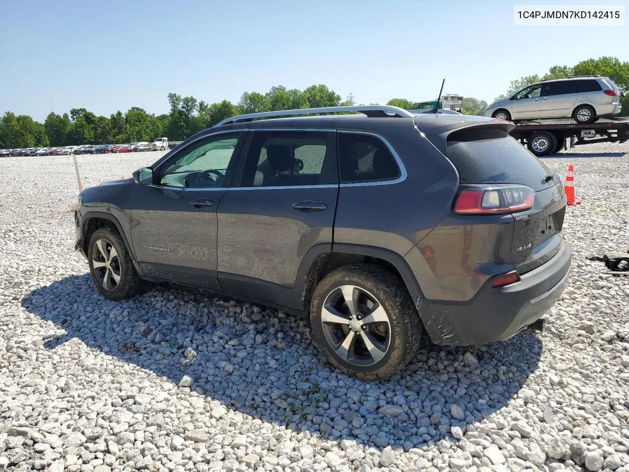 2019 Jeep Cherokee Limited VIN: 1C4PJMDN7KD142415 Lot: 58631914