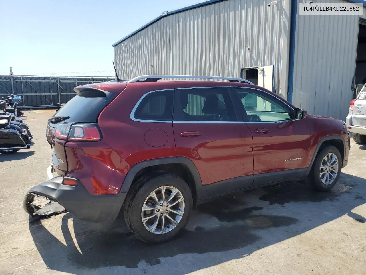 2019 Jeep Cherokee Latitude Plus VIN: 1C4PJLLB4KD220862 Lot: 58870134