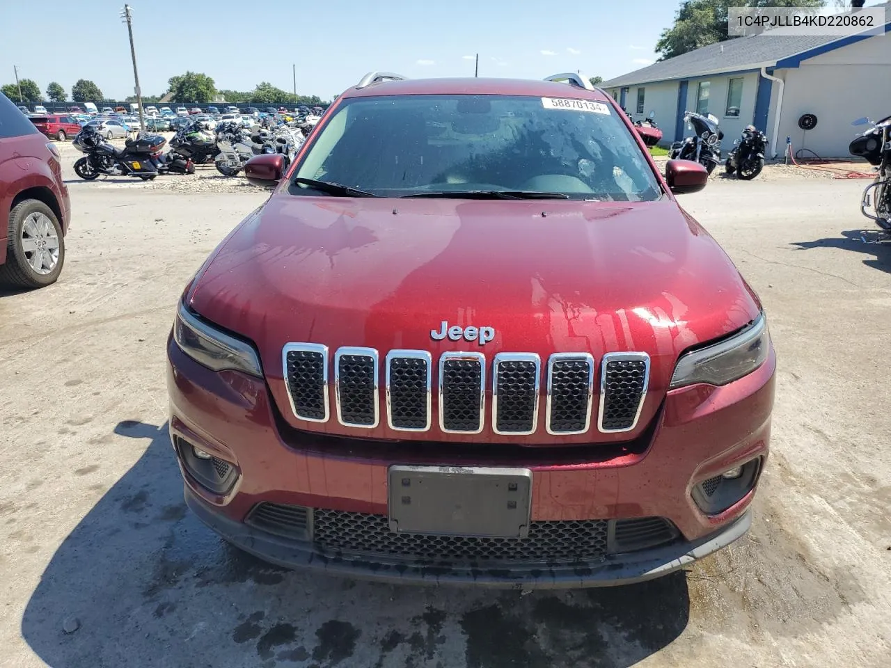 2019 Jeep Cherokee Latitude Plus VIN: 1C4PJLLB4KD220862 Lot: 58870134