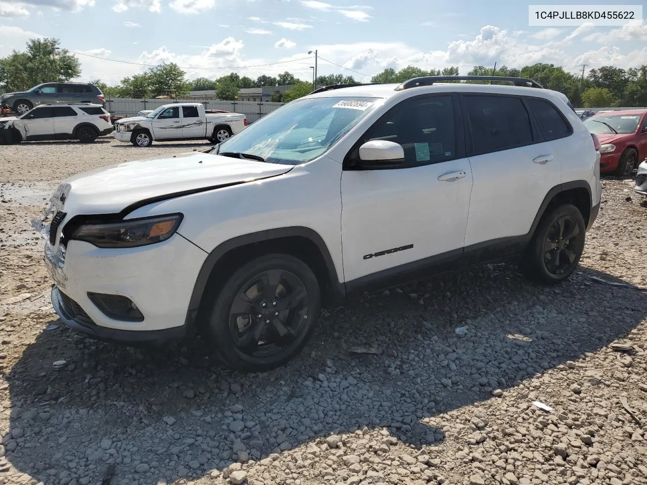 2019 Jeep Cherokee Latitude Plus VIN: 1C4PJLLB8KD455622 Lot: 59082894