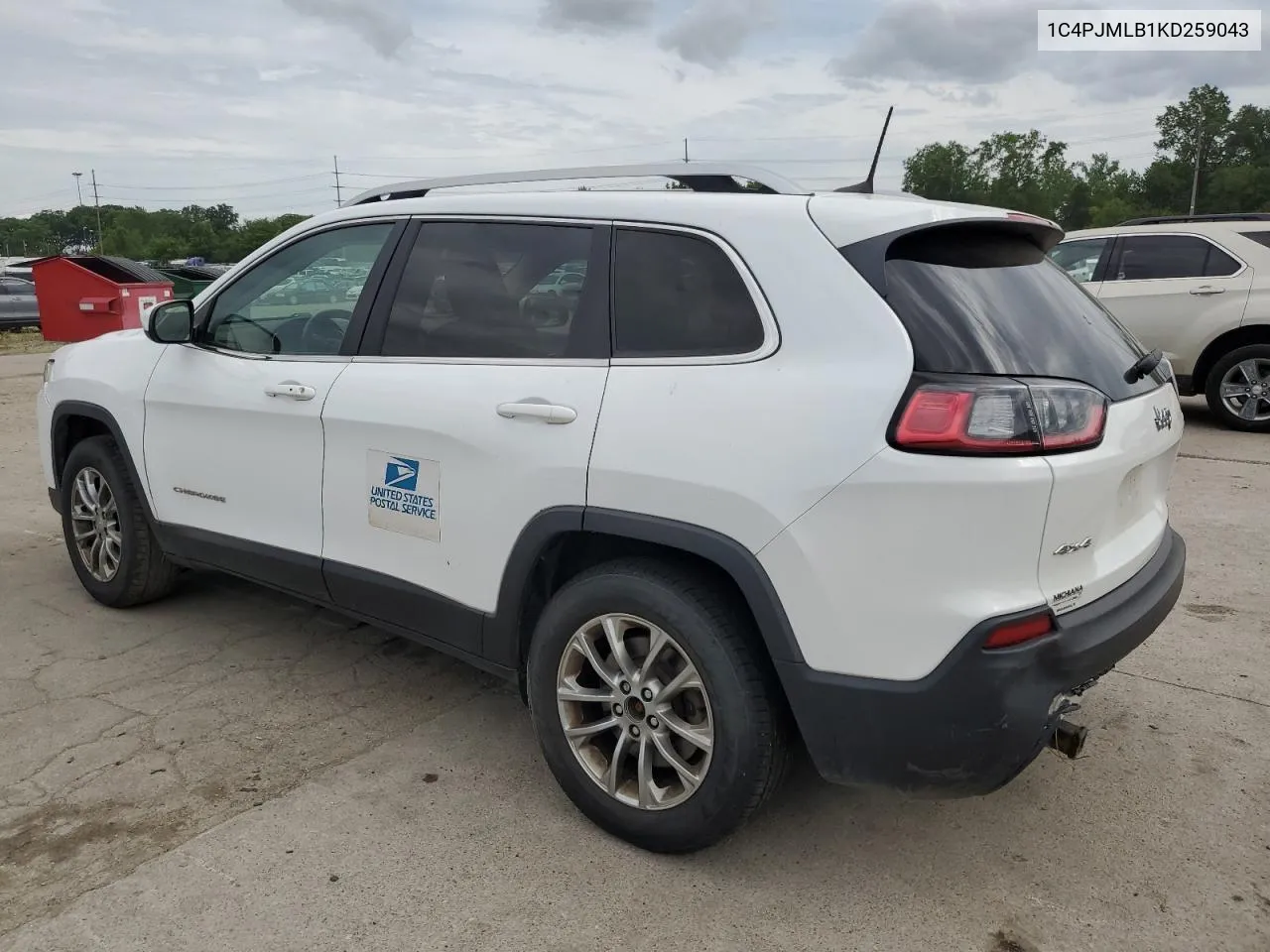 2019 Jeep Cherokee Latitude Plus VIN: 1C4PJMLB1KD259043 Lot: 59249584