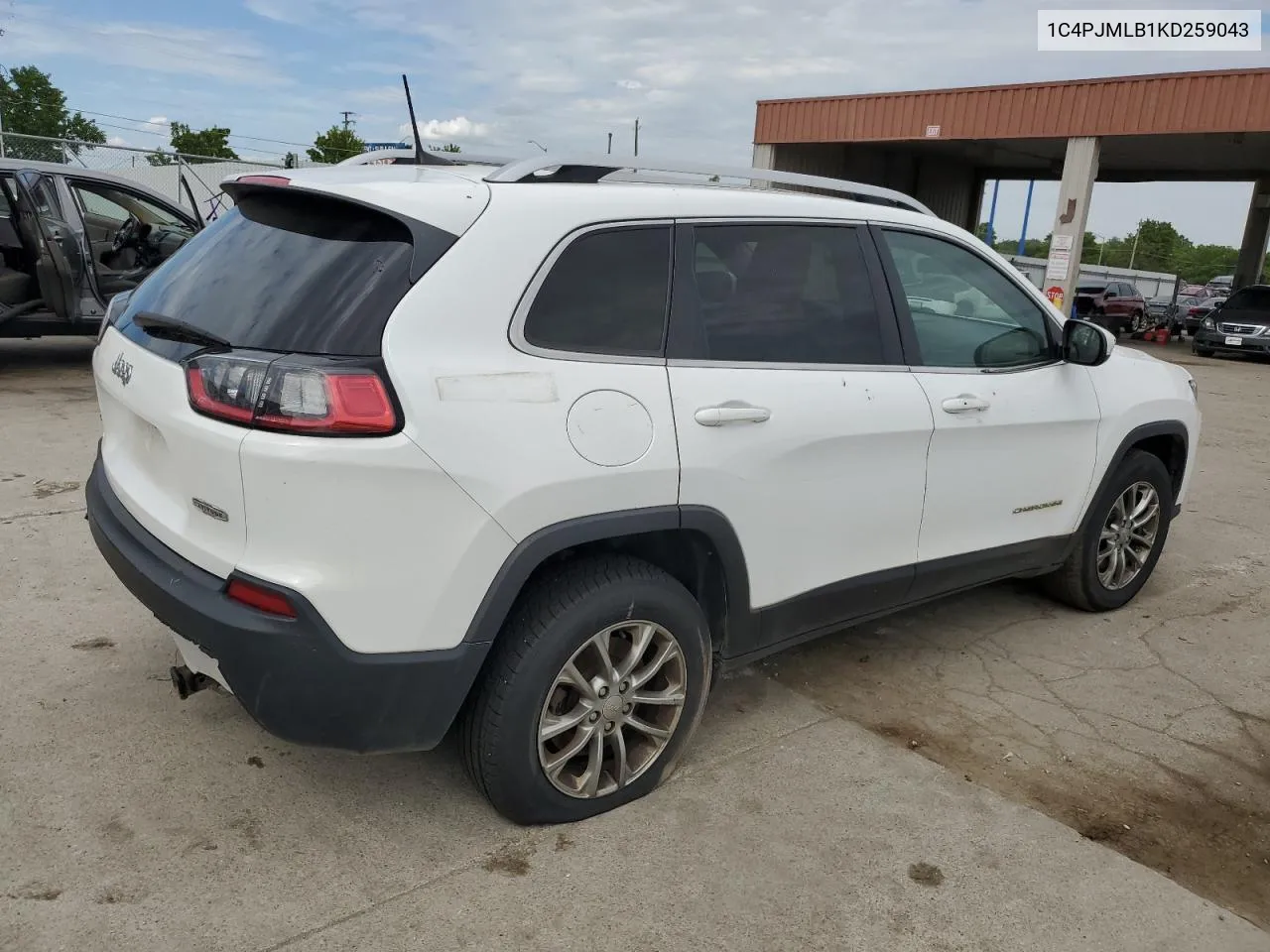 2019 Jeep Cherokee Latitude Plus VIN: 1C4PJMLB1KD259043 Lot: 59249584