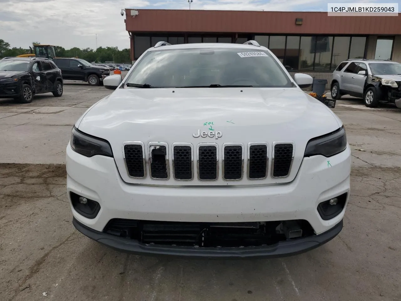 2019 Jeep Cherokee Latitude Plus VIN: 1C4PJMLB1KD259043 Lot: 59249584