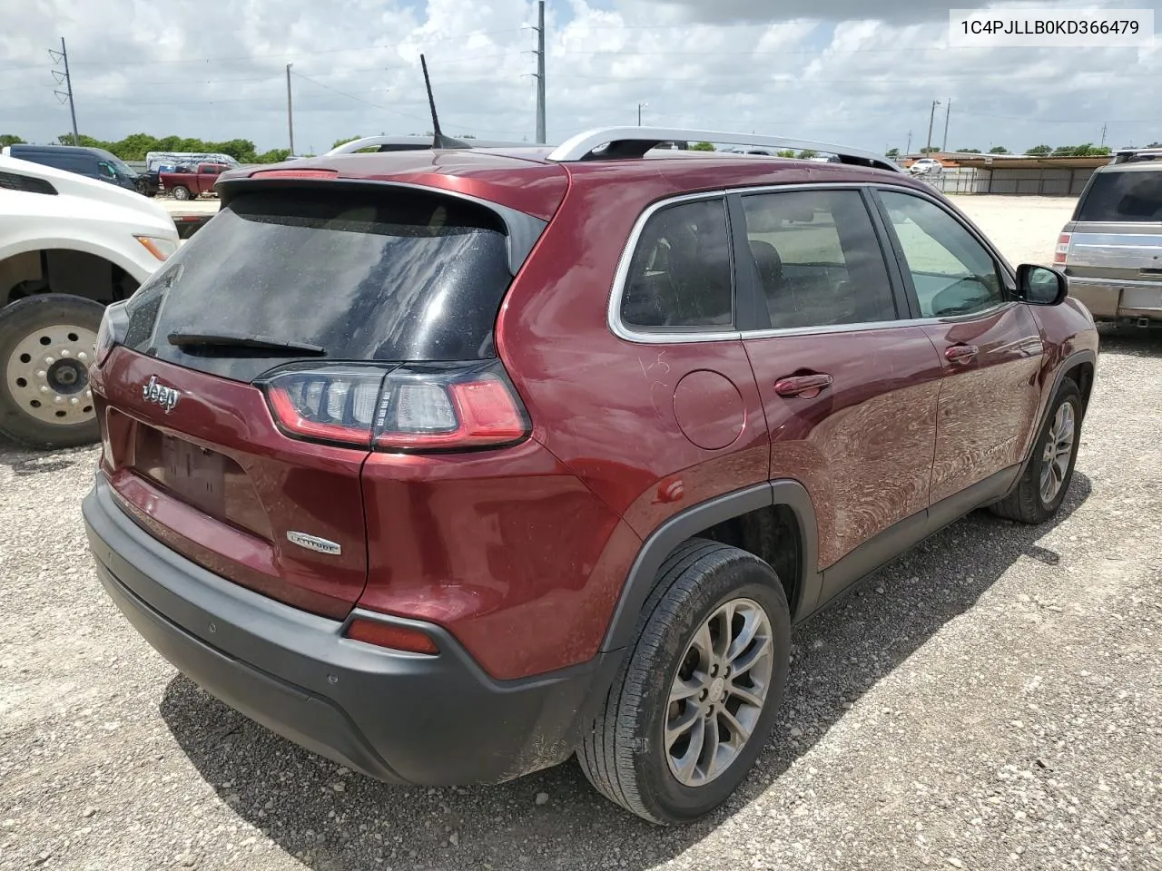 2019 Jeep Cherokee Latitude Plus VIN: 1C4PJLLB0KD366479 Lot: 59435454