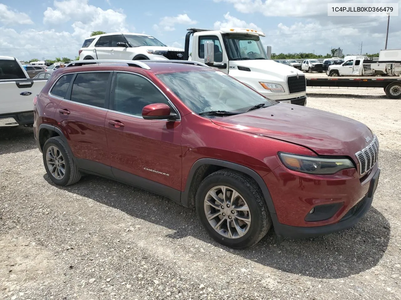 2019 Jeep Cherokee Latitude Plus VIN: 1C4PJLLB0KD366479 Lot: 59435454