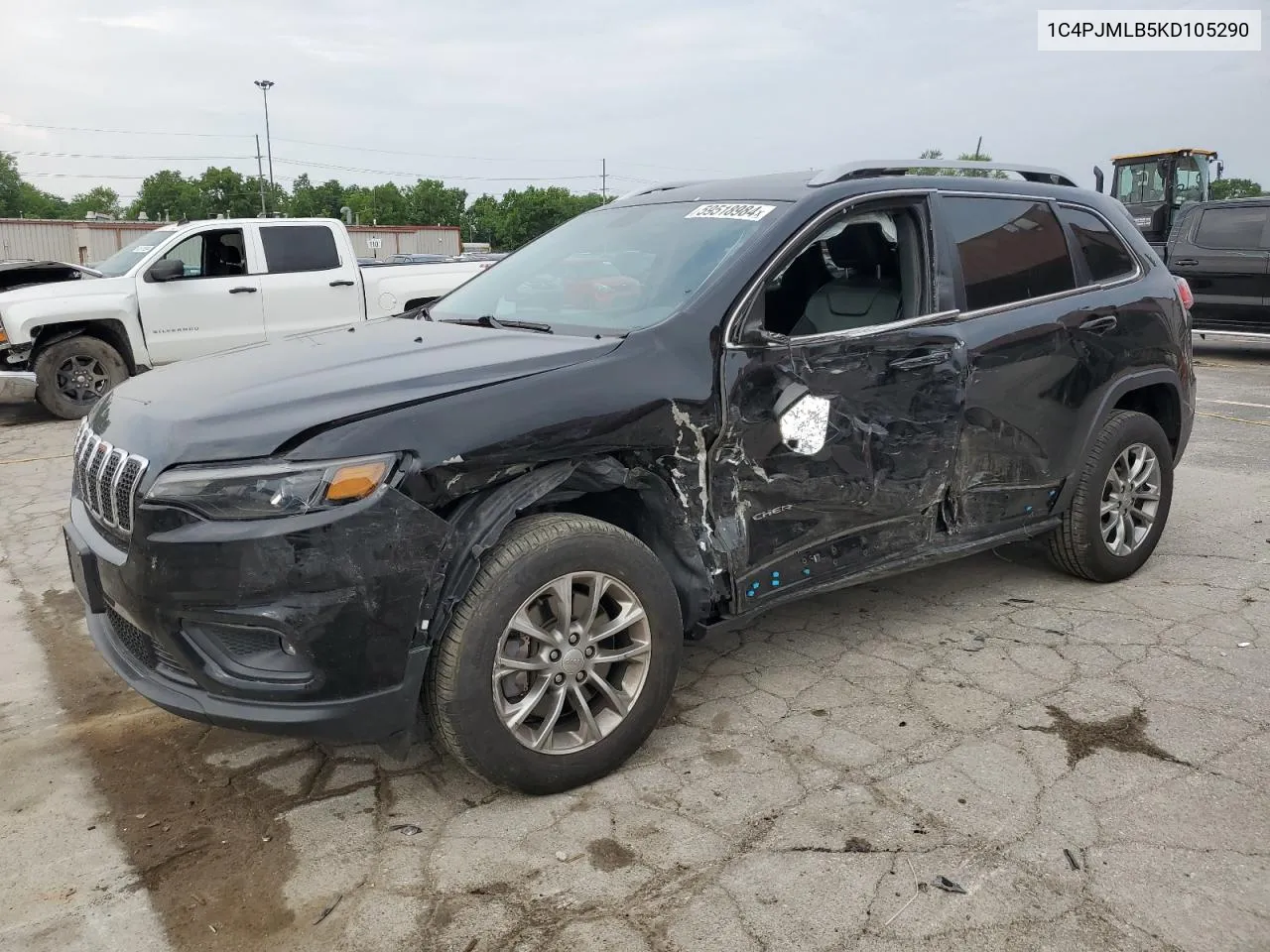 2019 Jeep Cherokee Latitude Plus VIN: 1C4PJMLB5KD105290 Lot: 59518984