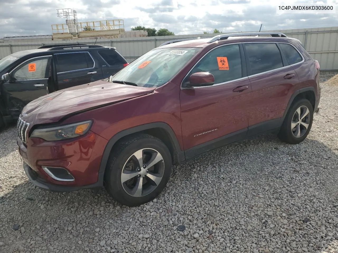 2019 Jeep Cherokee Limited VIN: 1C4PJMDX6KD303600 Lot: 59720854