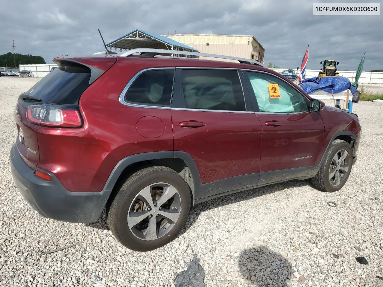 2019 Jeep Cherokee Limited VIN: 1C4PJMDX6KD303600 Lot: 59720854