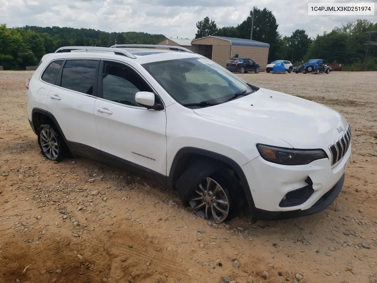 2019 Jeep Cherokee Latitude Plus VIN: 1C4PJMLX3KD251974 Lot: 59764694