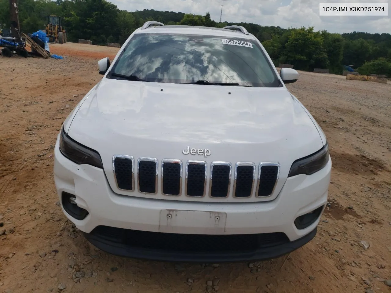 2019 Jeep Cherokee Latitude Plus VIN: 1C4PJMLX3KD251974 Lot: 59764694