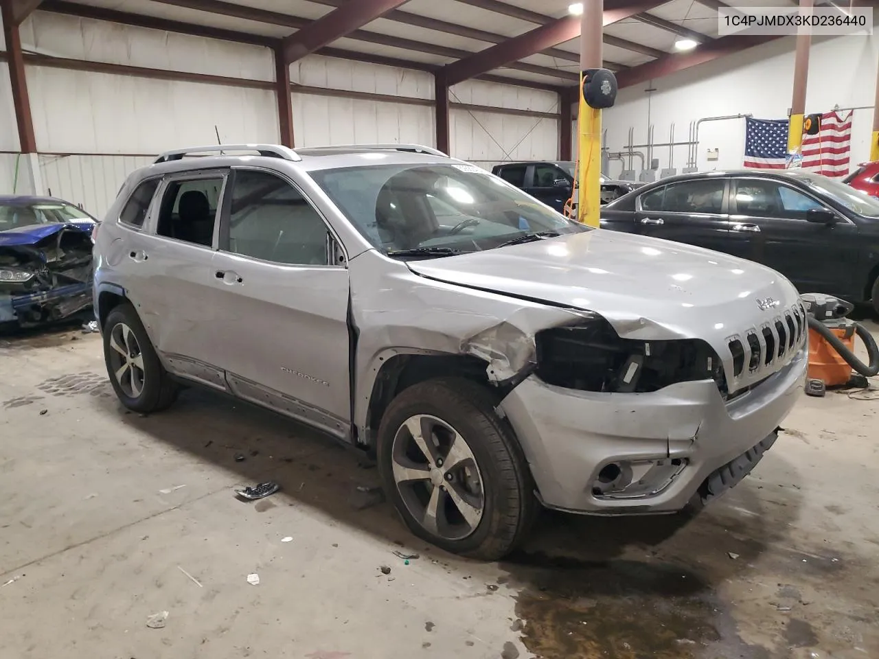 2019 Jeep Cherokee Limited VIN: 1C4PJMDX3KD236440 Lot: 59882424