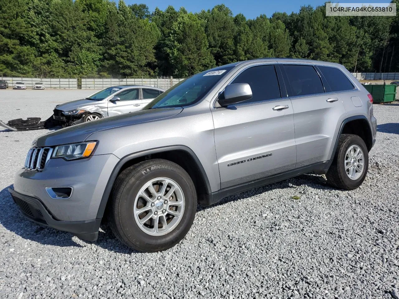 2019 Jeep Grand Cherokee Laredo VIN: 1C4RJFAG4KC653810 Lot: 59896714