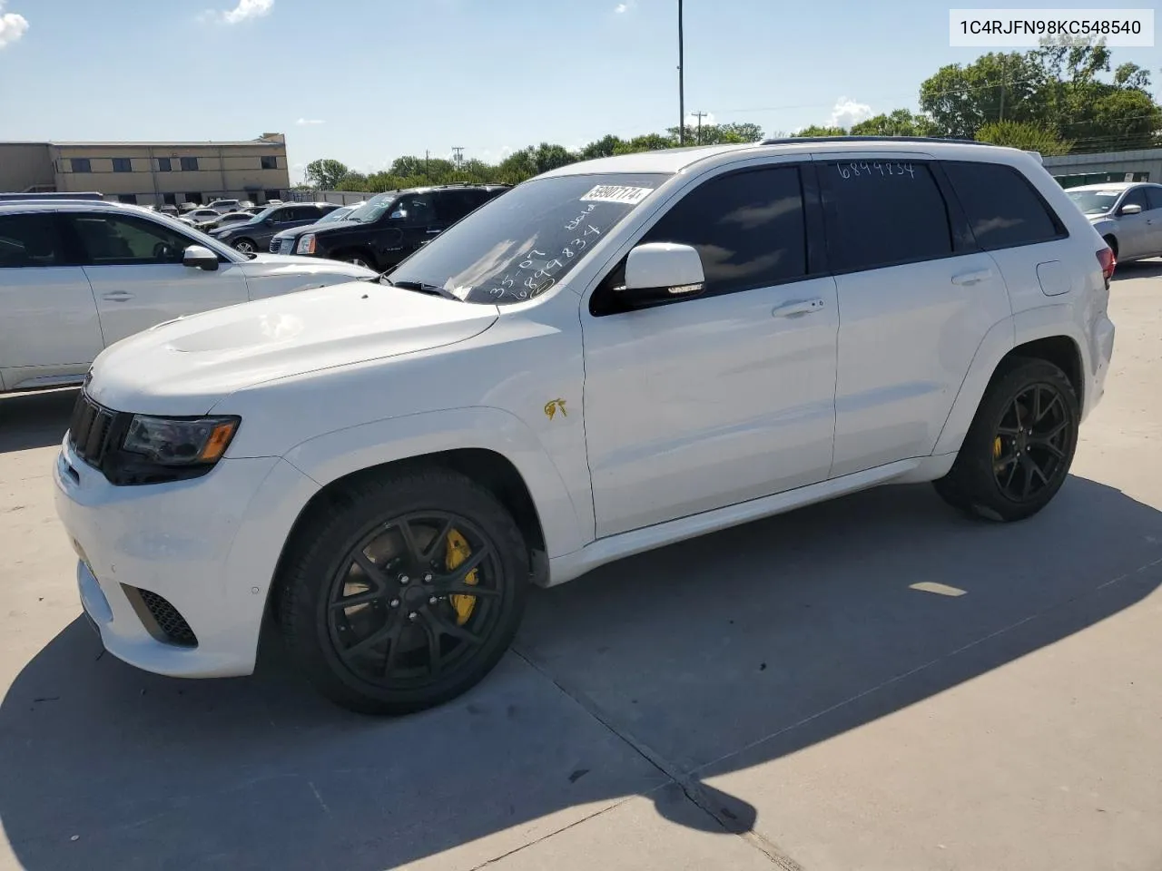 2019 Jeep Grand Cherokee Trackhawk VIN: 1C4RJFN98KC548540 Lot: 59907174