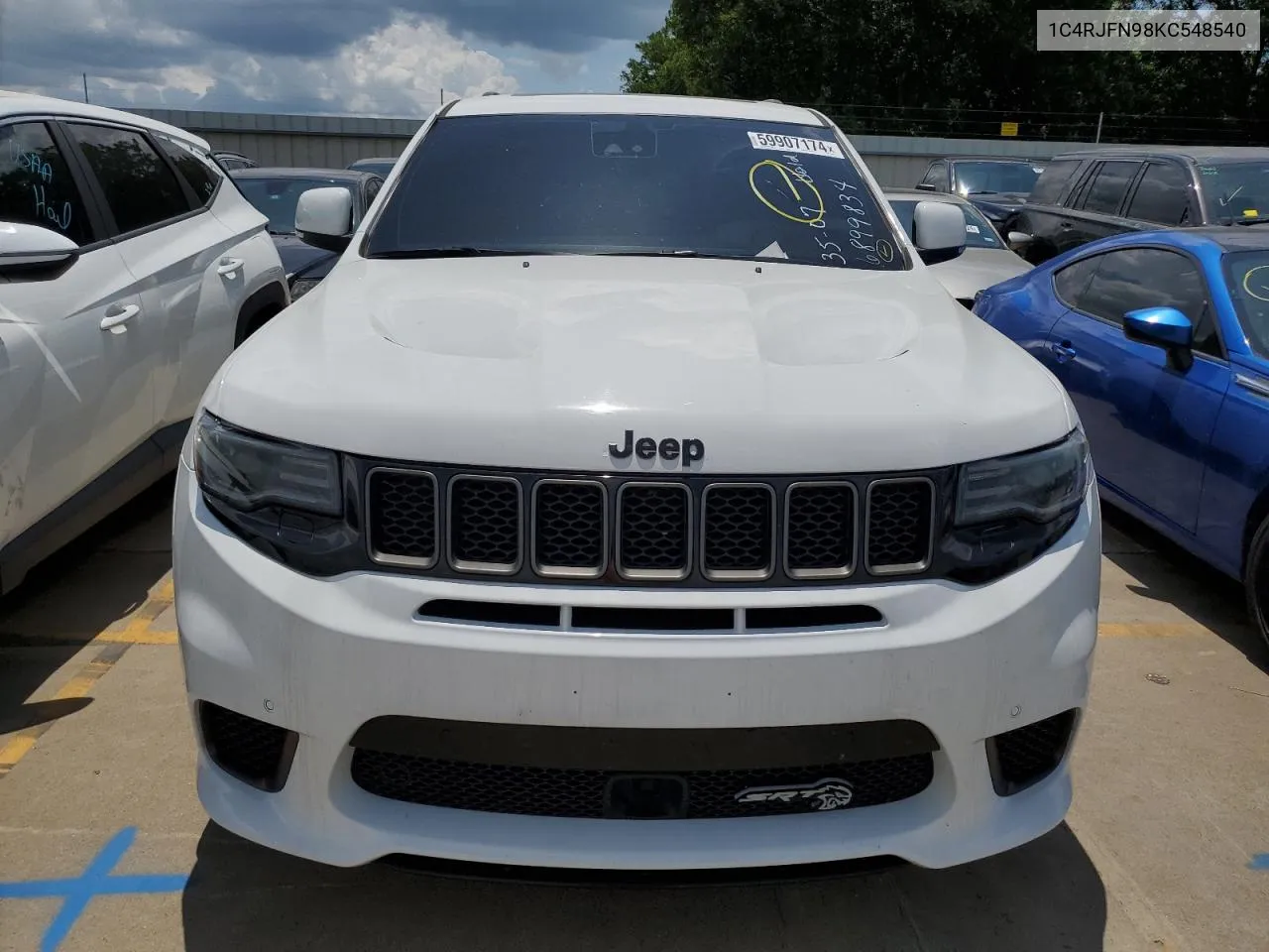 2019 Jeep Grand Cherokee Trackhawk VIN: 1C4RJFN98KC548540 Lot: 59907174