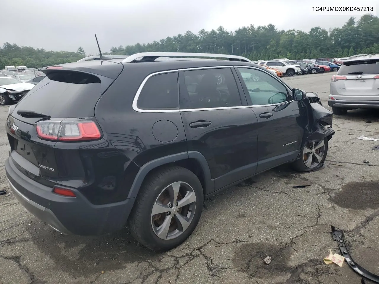 2019 Jeep Cherokee Limited VIN: 1C4PJMDX0KD457218 Lot: 59938514