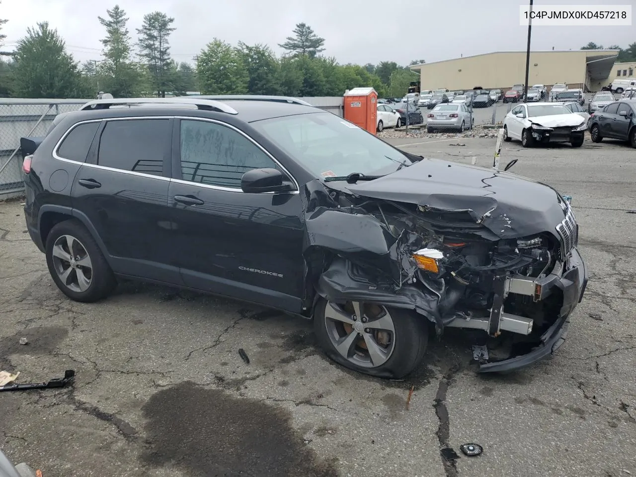 2019 Jeep Cherokee Limited VIN: 1C4PJMDX0KD457218 Lot: 59938514