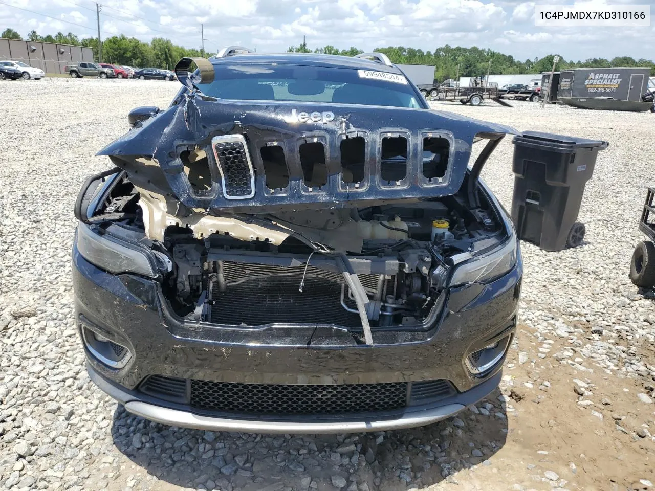 2019 Jeep Cherokee Limited VIN: 1C4PJMDX7KD310166 Lot: 59948544