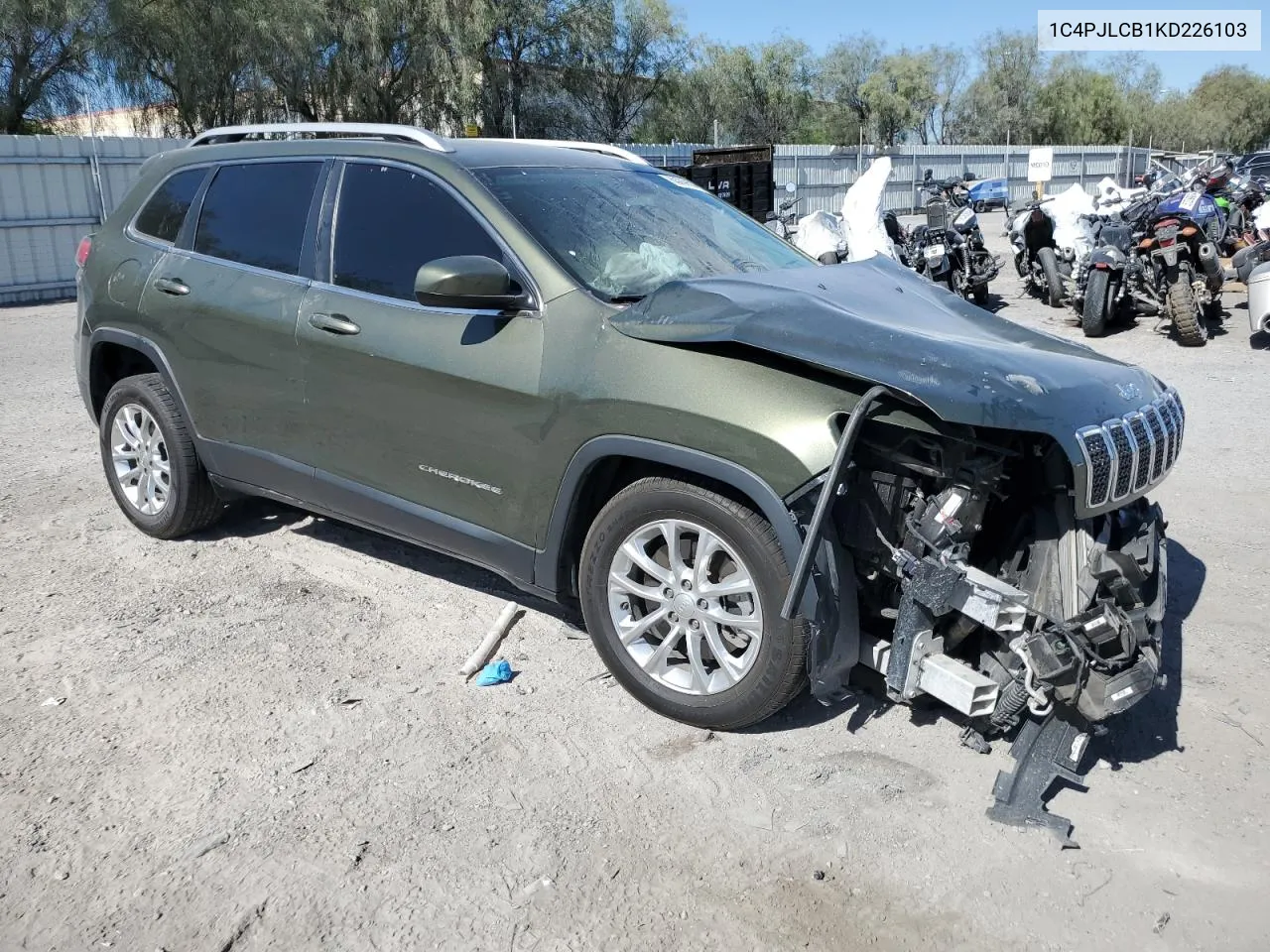 2019 Jeep Cherokee Latitude VIN: 1C4PJLCB1KD226103 Lot: 60269624