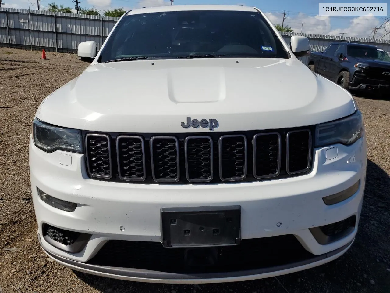 2019 Jeep Grand Cherokee Overland VIN: 1C4RJECG3KC662716 Lot: 60499304