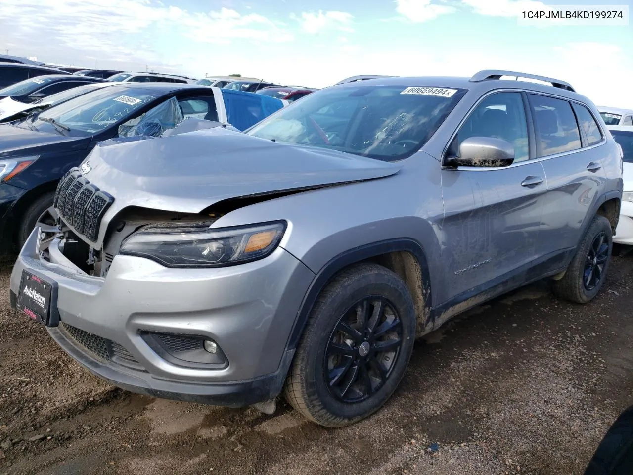 2019 Jeep Cherokee Latitude Plus VIN: 1C4PJMLB4KD199274 Lot: 60659494