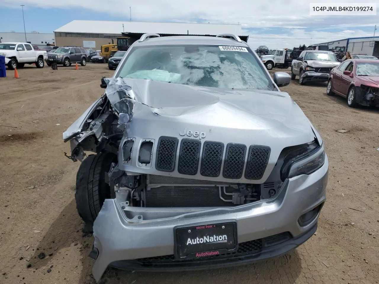 2019 Jeep Cherokee Latitude Plus VIN: 1C4PJMLB4KD199274 Lot: 60659494