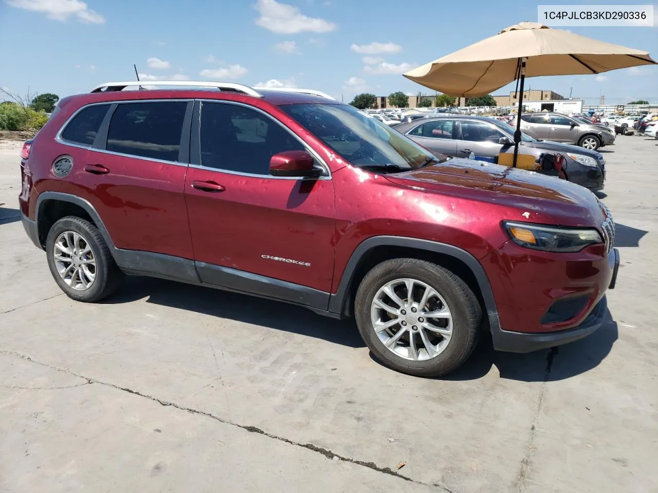 2019 Jeep Cherokee Latitude VIN: 1C4PJLCB3KD290336 Lot: 60751064