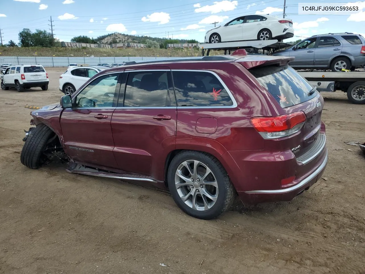 2019 Jeep Grand Cherokee Summit VIN: 1C4RJFJG9KC593653 Lot: 60761144