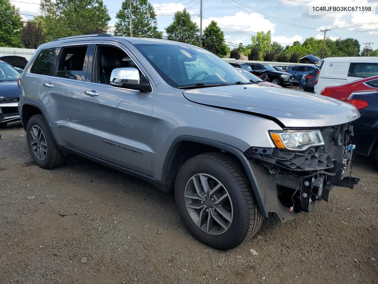 2019 Jeep Grand Cherokee Limited VIN: 1C4RJFBG3KC671598 Lot: 61121794