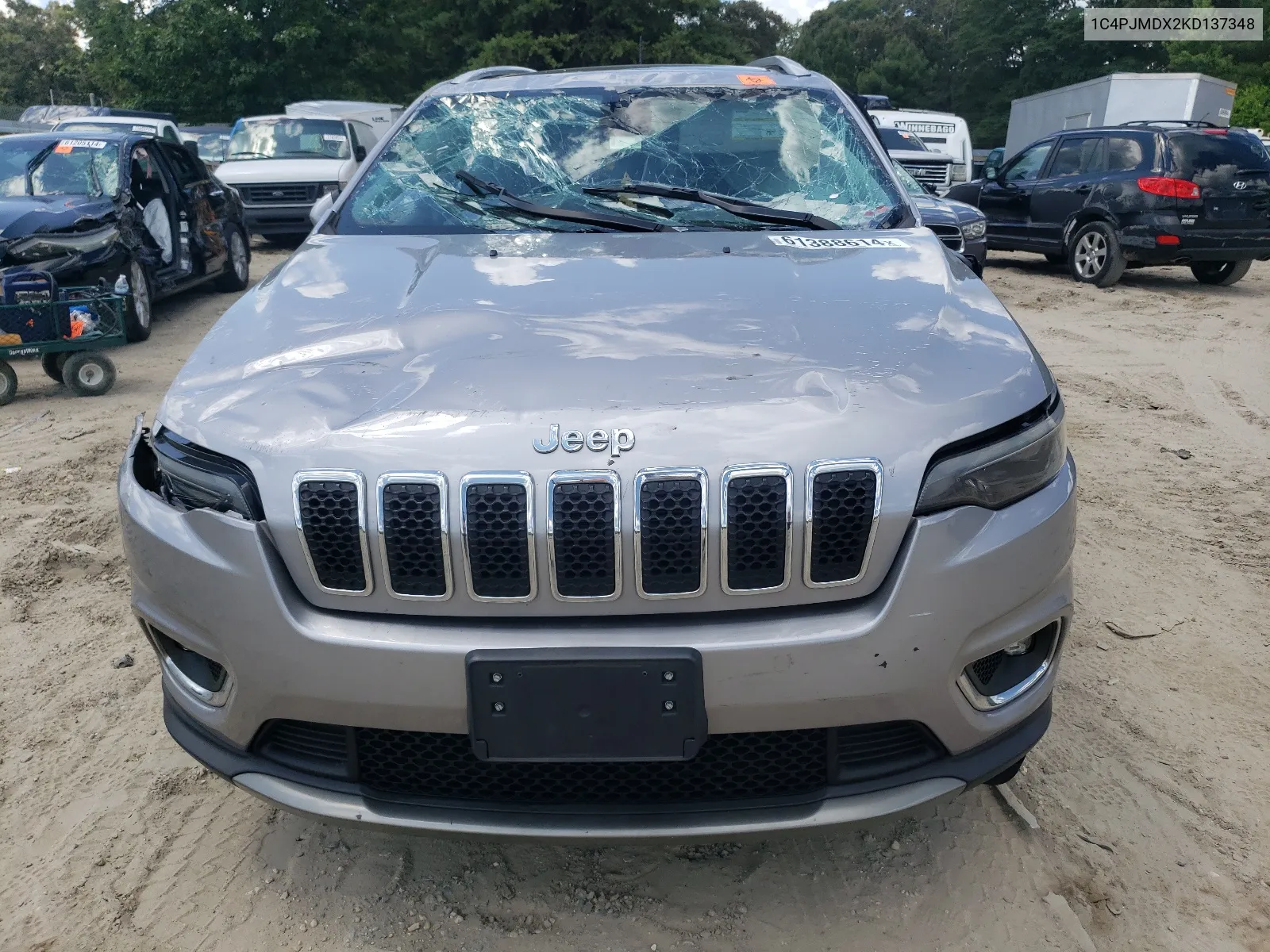 2019 Jeep Cherokee Limited VIN: 1C4PJMDX2KD137348 Lot: 61388614