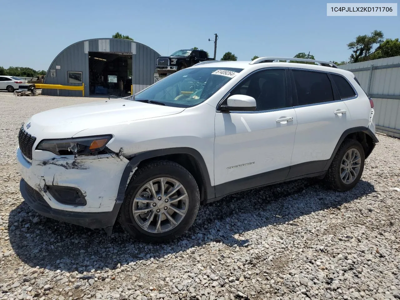 2019 Jeep Cherokee Latitude Plus VIN: 1C4PJLLX2KD171706 Lot: 61409264