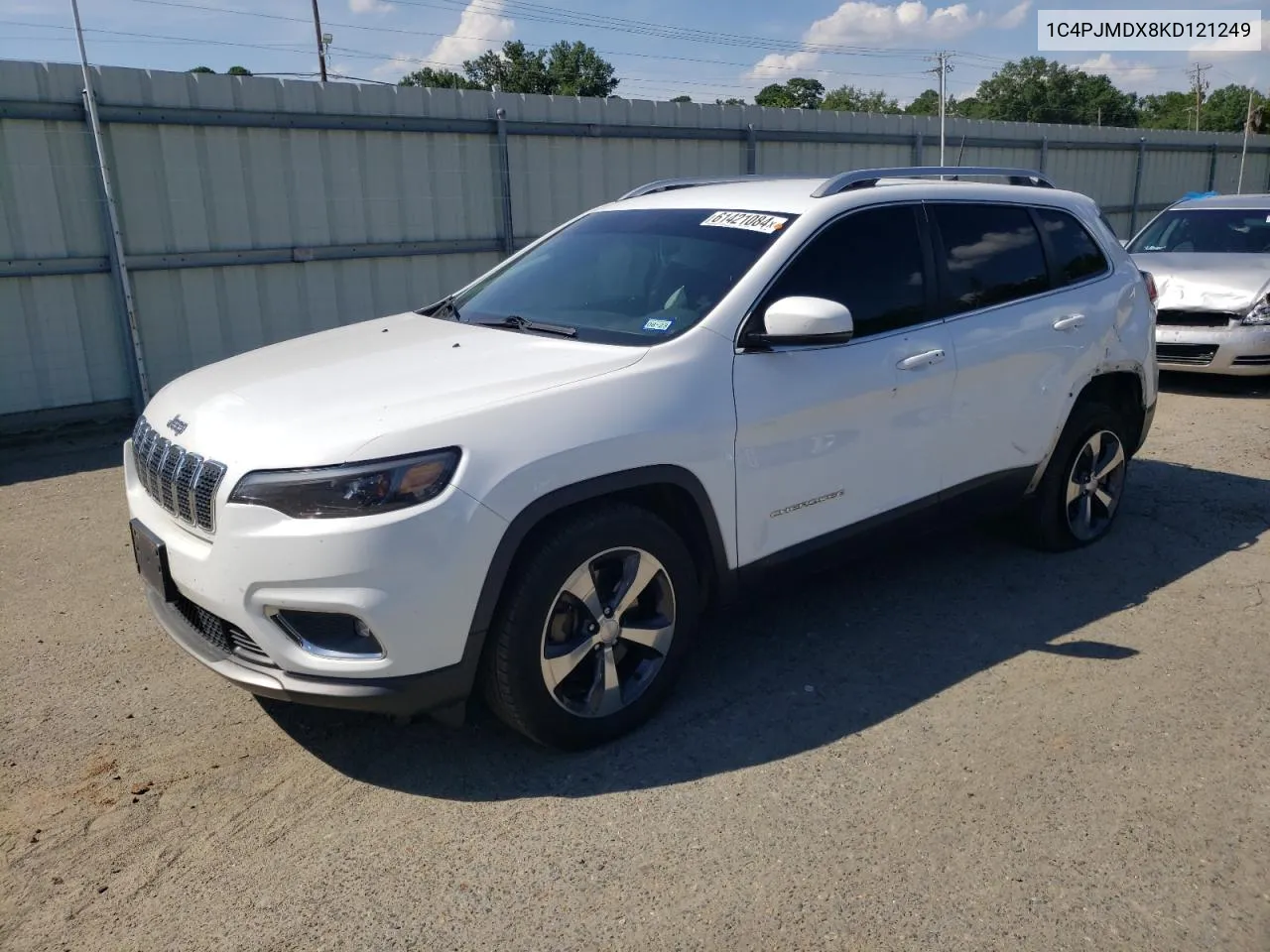 2019 Jeep Cherokee Limited VIN: 1C4PJMDX8KD121249 Lot: 61421084