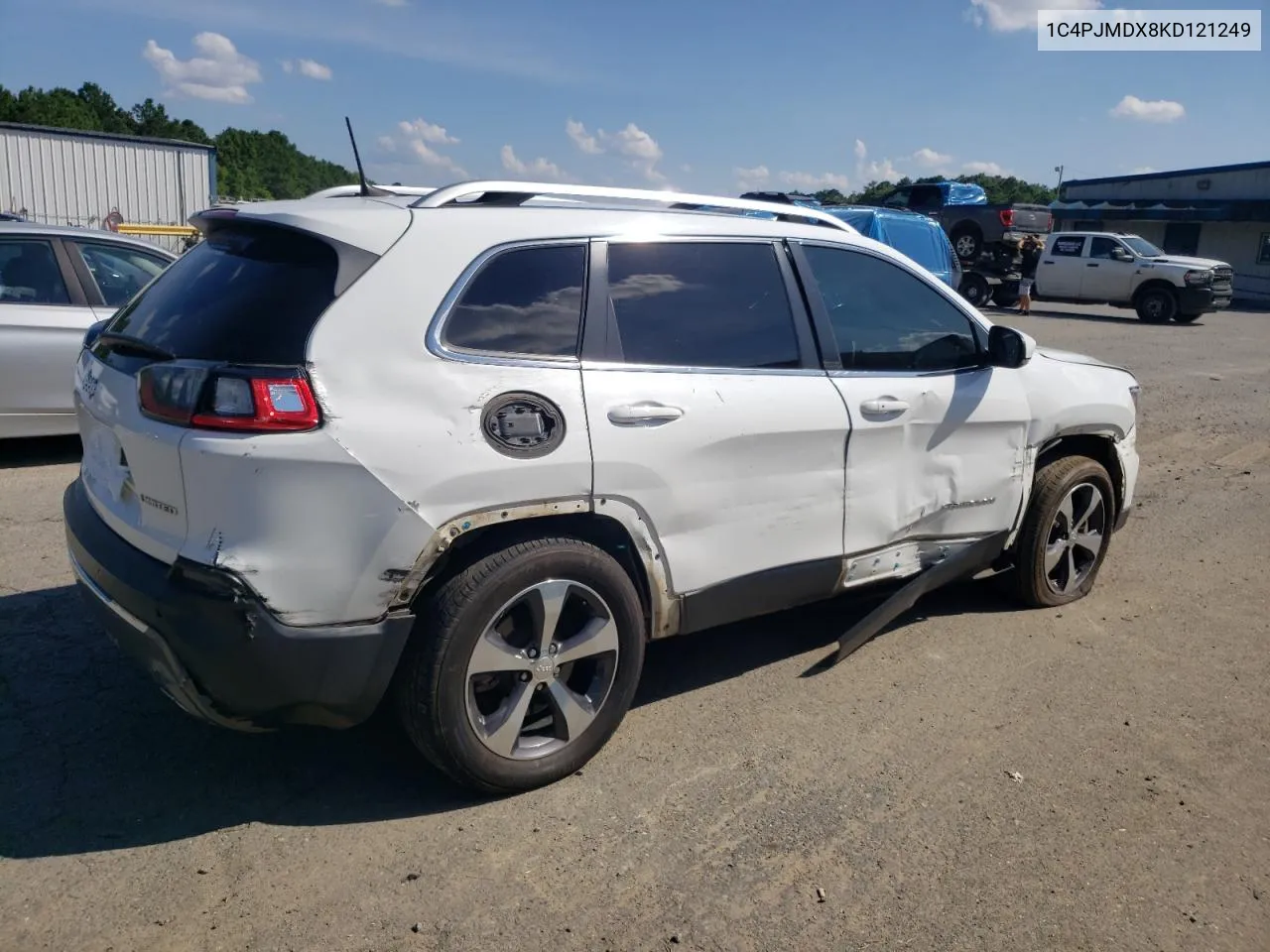 2019 Jeep Cherokee Limited VIN: 1C4PJMDX8KD121249 Lot: 61421084