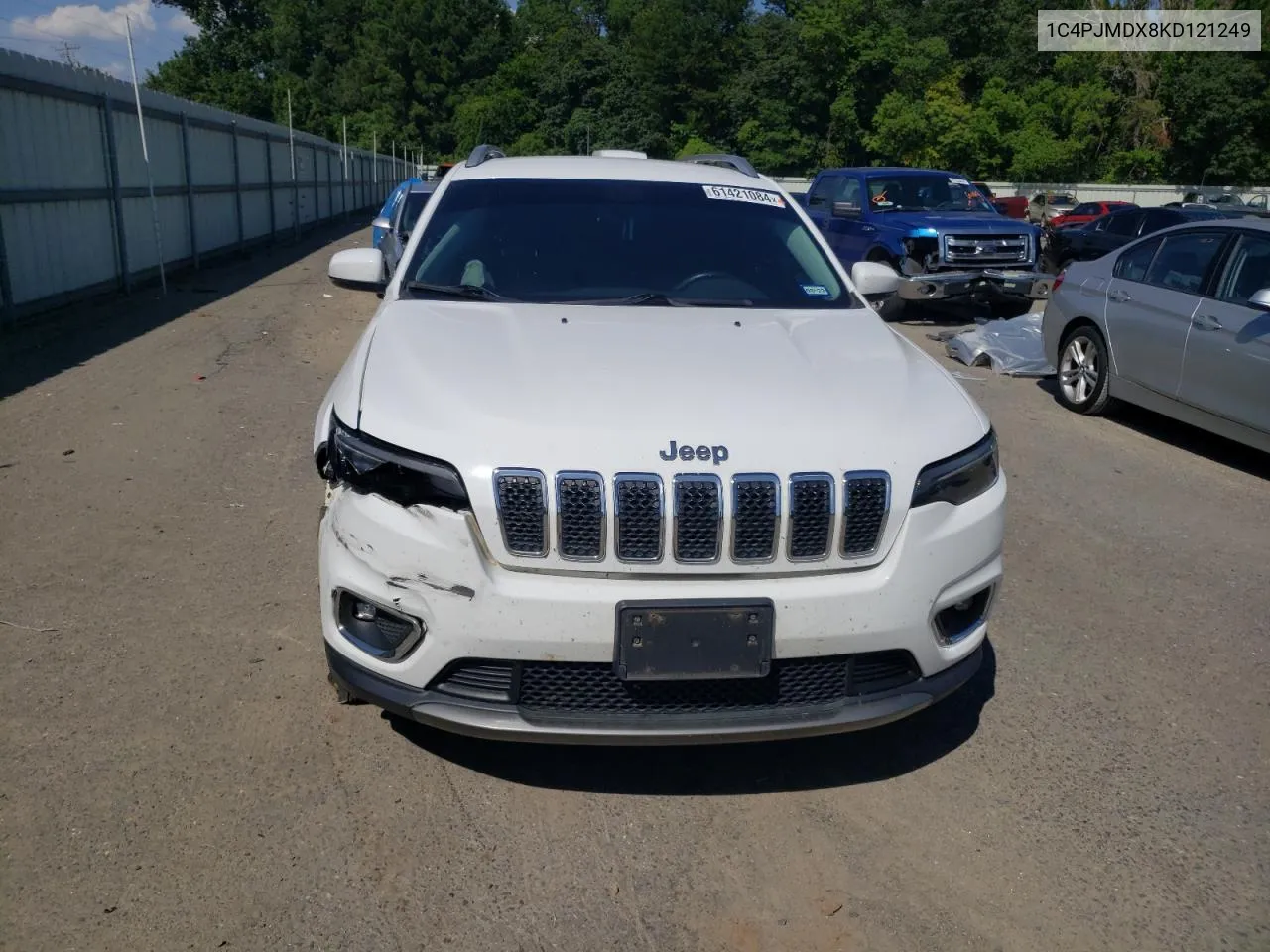 2019 Jeep Cherokee Limited VIN: 1C4PJMDX8KD121249 Lot: 61421084