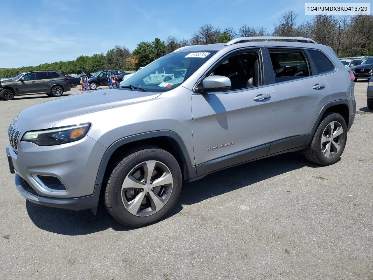 2019 Jeep Cherokee Limited VIN: 1C4PJMDX3KD413729 Lot: 61685154