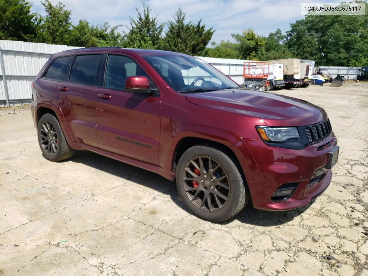 1C4RJFDJ6KC575117 2019 Jeep Grand Cherokee Srt-8