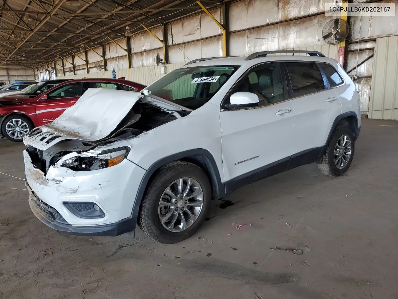 2019 Jeep Cherokee Latitude Plus VIN: 1C4PJLLB6KD202167 Lot: 61859834