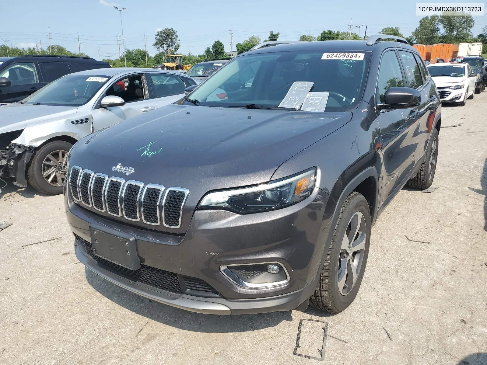 1C4PJMDX3KD113723 2019 Jeep Cherokee Limited